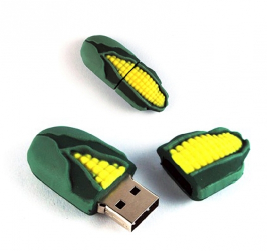 USB-Stick in Sonderform Maiskolben dunkel