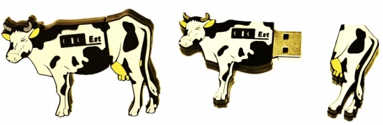 USB-Stick in Sonderform Kuh mit Horn