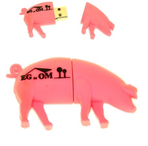 USB-Stick in Sonderform Schwein