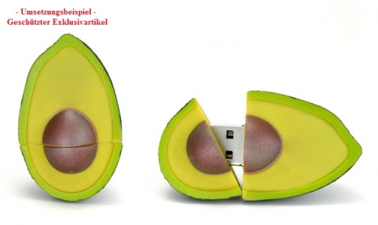 USB-Stick in Sonderform Avocado