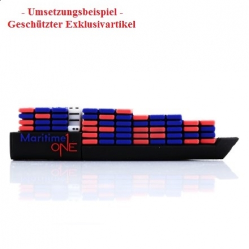 USB-Stick in Sonderform Containerschiff