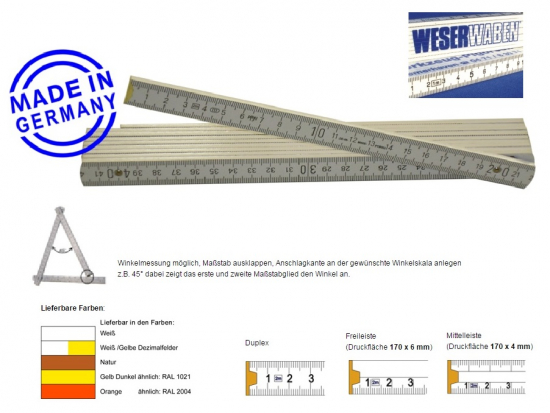 Zollstock Handwerkerqualitt 