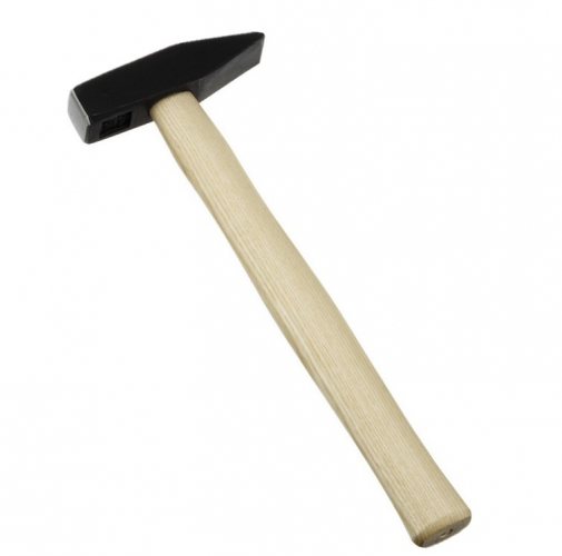 Hammer mit Holzgriff, inkl. 1-farbigen Druck
