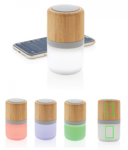 3W farbwechselnder Lautsprecher aus Bambus